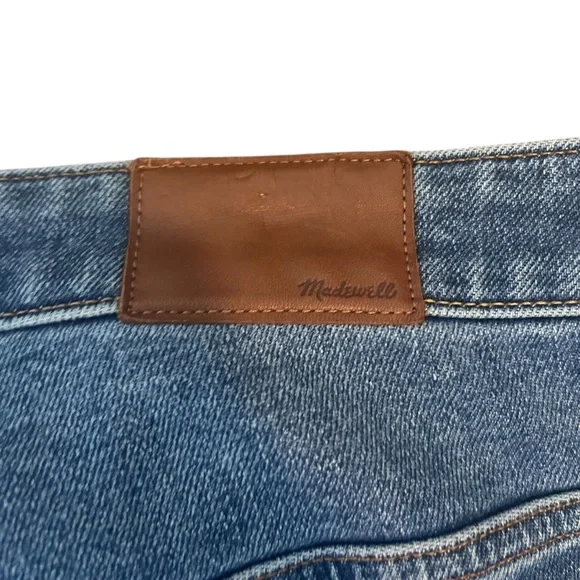 Madewell Slim Demi-Boot Jeans in Northaven Wash Raw Hem Size 33 - Picture 7 of 9